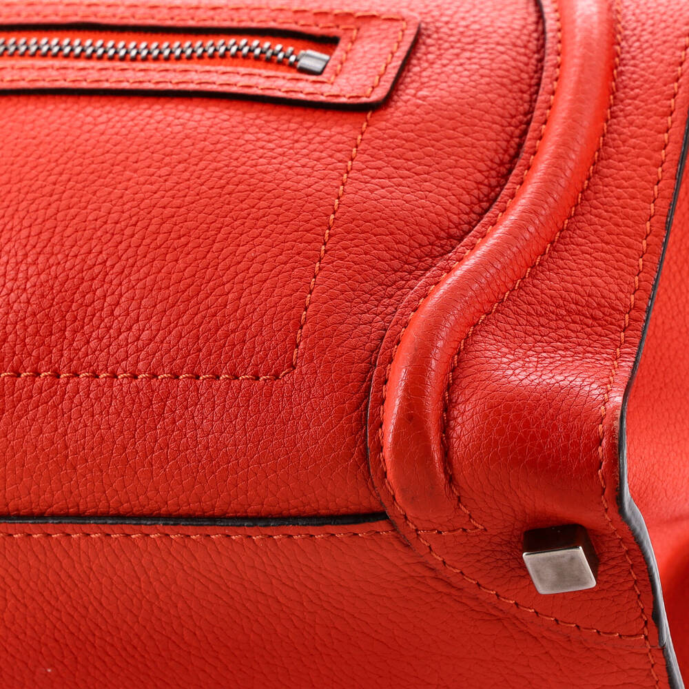 Celine Luggage Bag Grainy Leather Mini #240765C85B - Picture 6 of 8